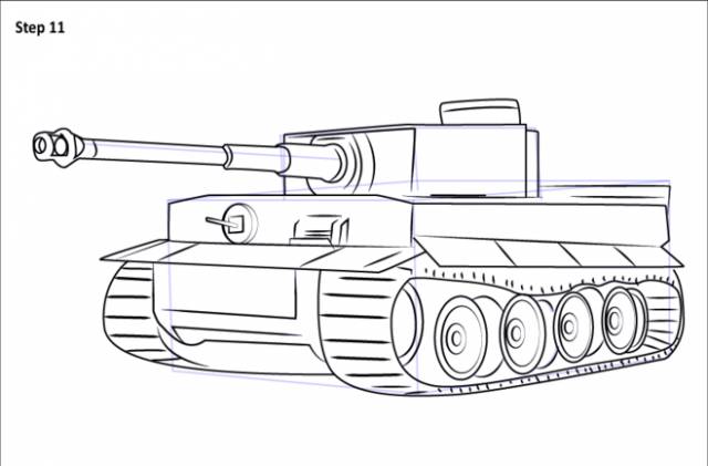 Рисунки военной техники карандашом 