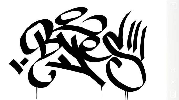 Легкие граффити маркером