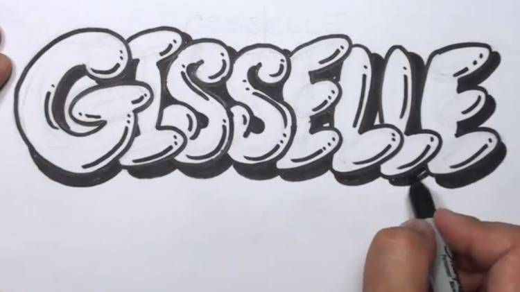 Как нарисовать граффити маркером