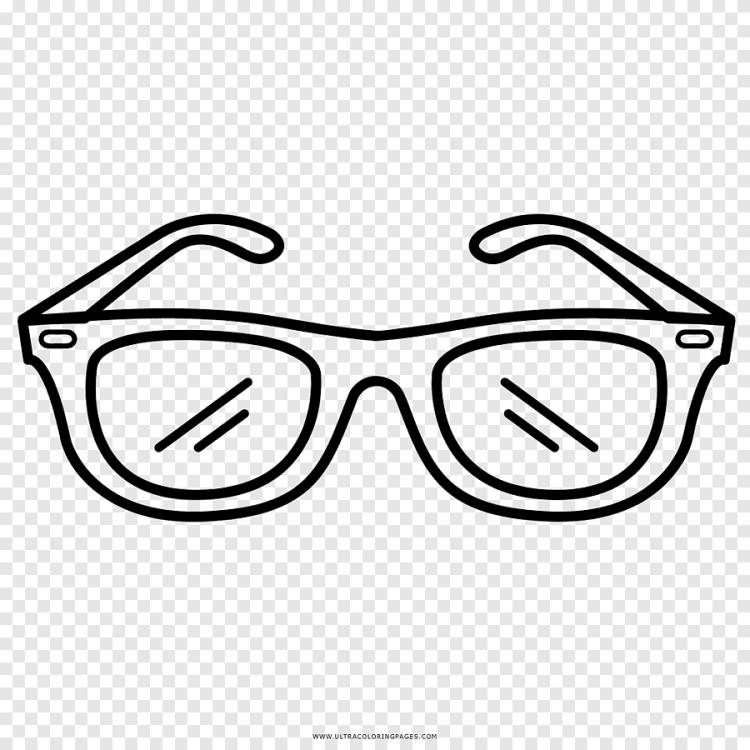 солнцезащитные очки, солнцезащитные очки Drawing Goggles Книжка-раскраска, солнцезащитные очки, карандаш, линза png