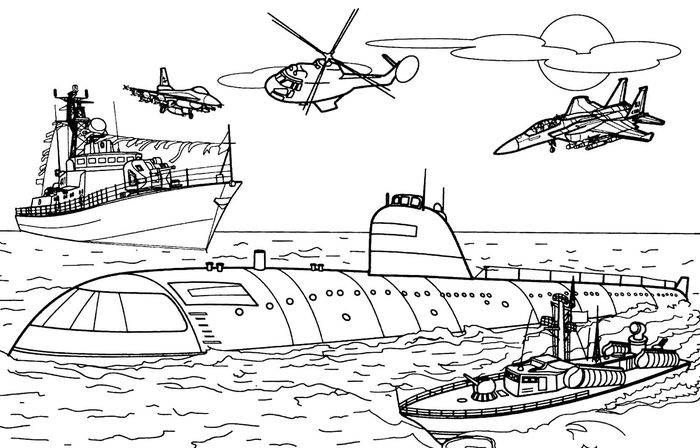 Рисунки военных кораблей для срисовки карандашом