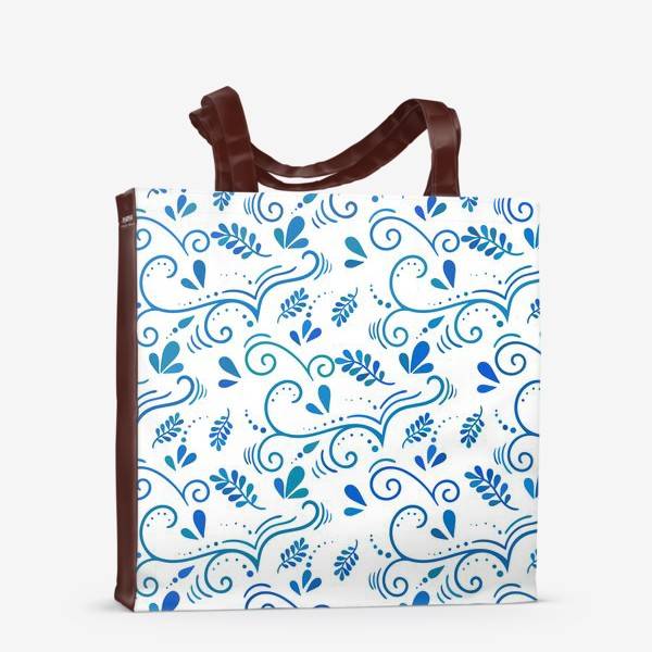 Пляжная сумка «Узоры в стиле Гжель», в интернет-магазине в Москве, автор