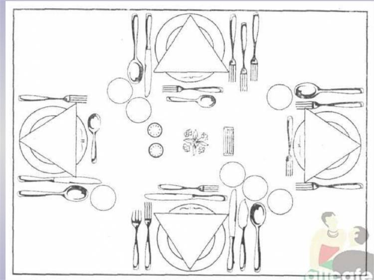 Сервировка стола к обеду