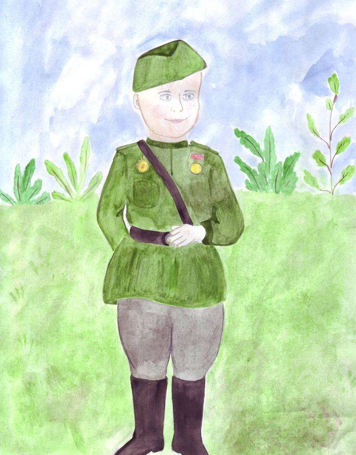 Нашей армии герои детские рисунки карандашами и красками