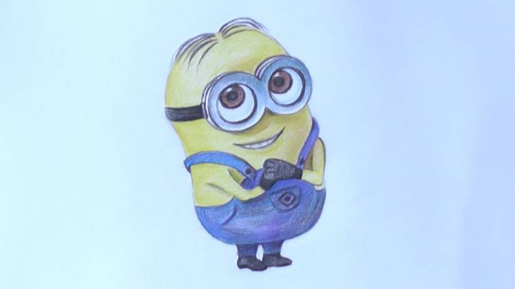 Как нарисовать Миньона из Гадкий Я How to Draw a Minion