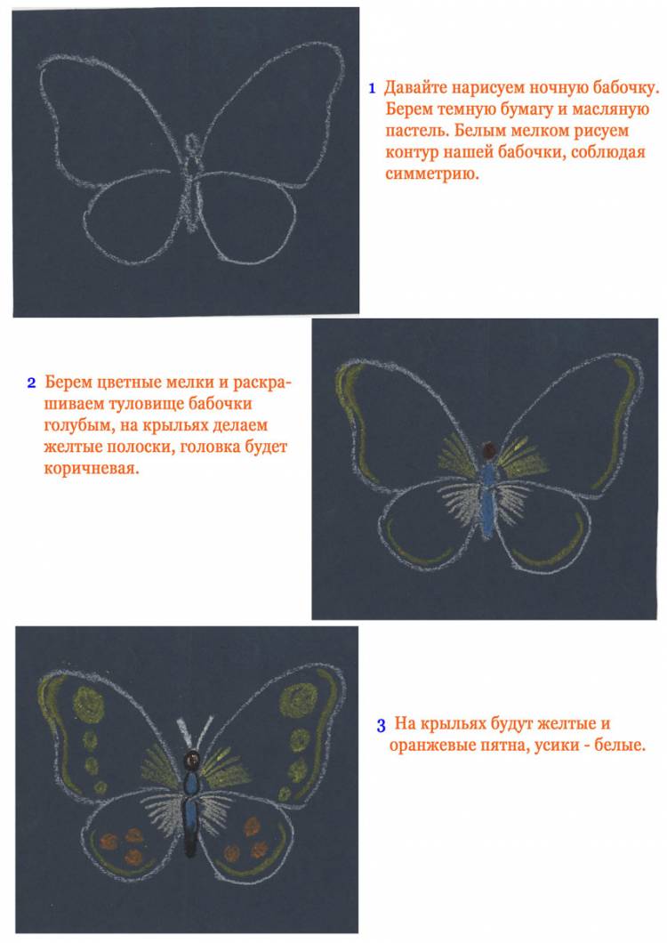 Учимся рисовать на цветной бумаге масляной пастелью Stabilo Stabilo