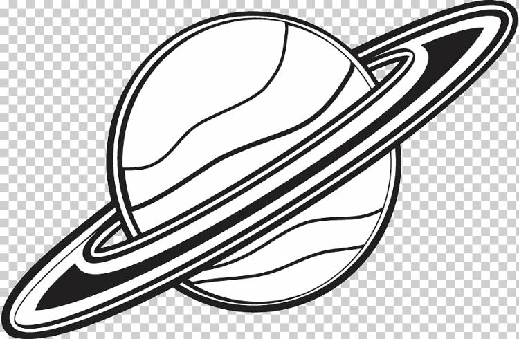 Сатурн Планета Черно-белый, Сатурн с, белый, монохромный, цветной png