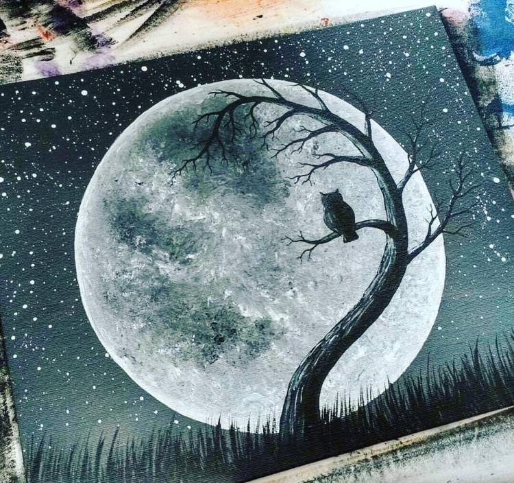 Лёгкие рисунки Луны