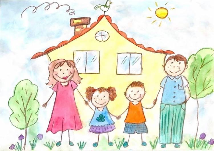 Лучшие работы Всероссийского конкурса детского рисунка, посвящённого Дню семьи, любви и верности «Я рисую свою семью!»