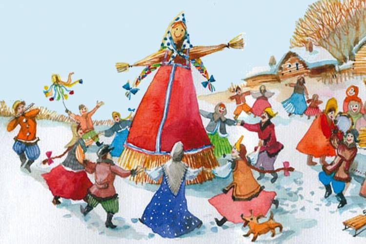 Русские народные праздники рисунки