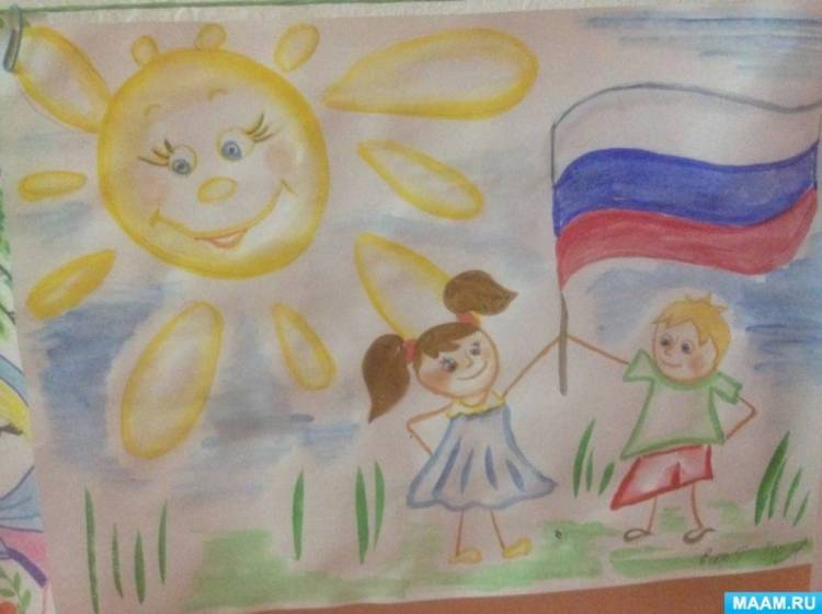 Рисунки к Дню России 