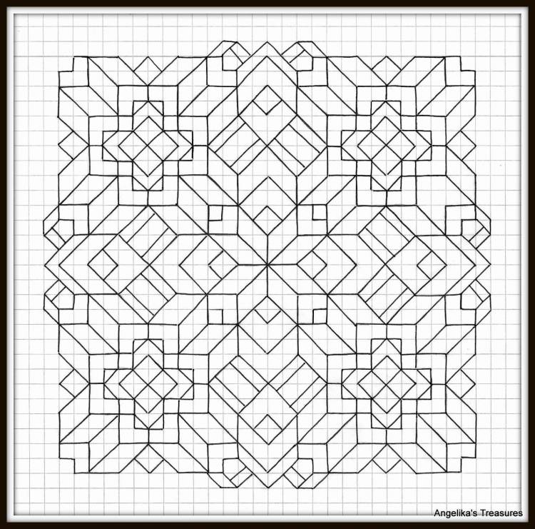 Красивые рисунки на клетчатой бумаге