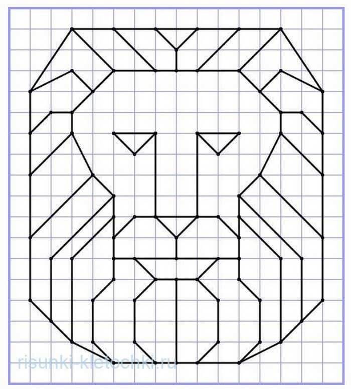 Рисунки на тетради в клетку ручкой легкие по клеточкам 