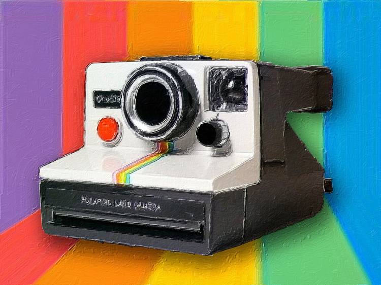 Polaroid Camera Painting Pop, Картина