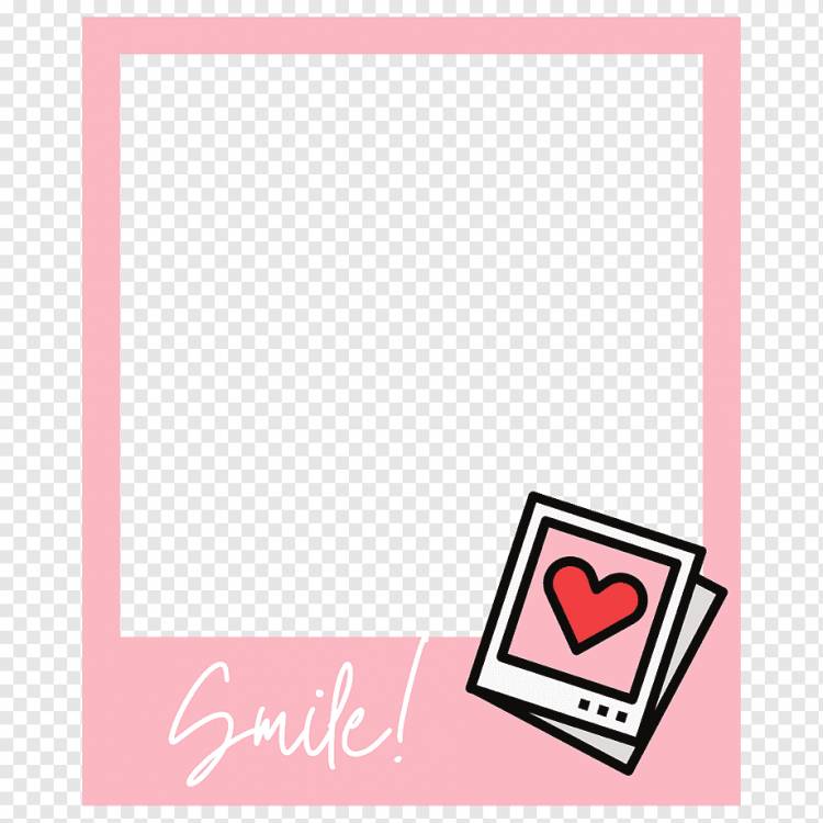 Pink Polaroid Template, электроника, фотоаппараты, png