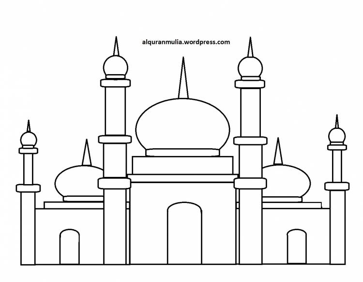 Рисунки мечети для срисовки