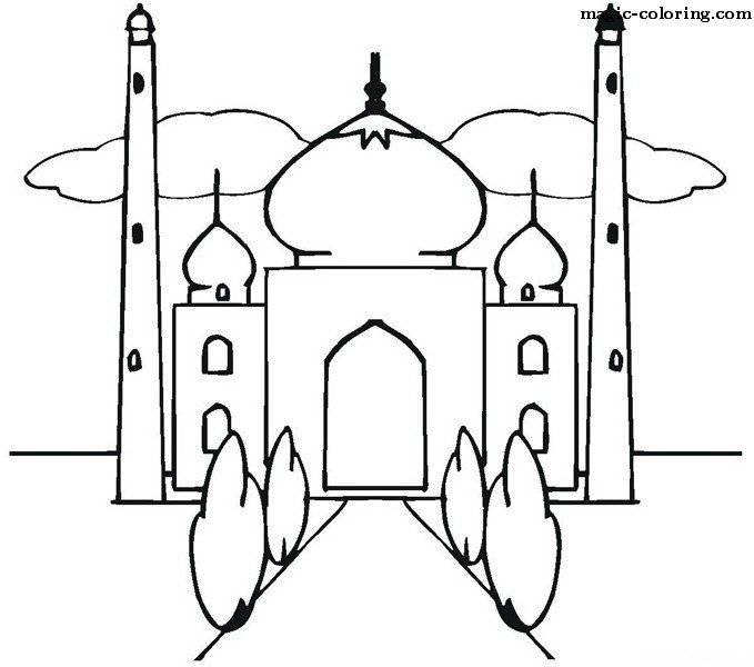 Идеи для срисовки мечеть легкие цветной 