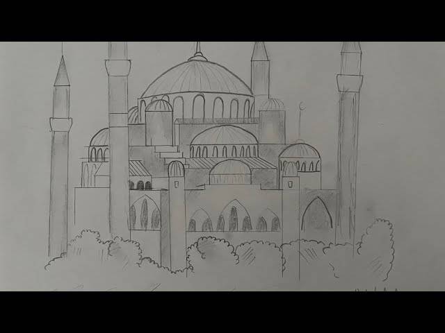 How to Draw a Mosque with a ruler