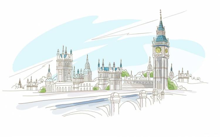 london, рисунок, обои, лондон » Оформление Windows