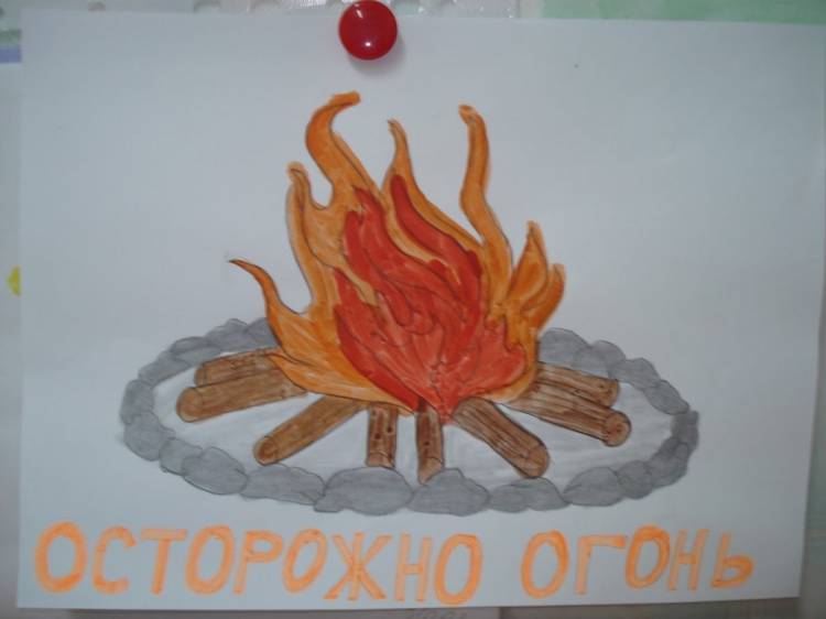 Рисунок на тему огонь