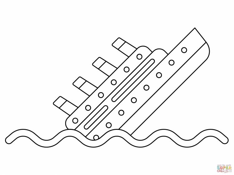 Раскраска Титаник