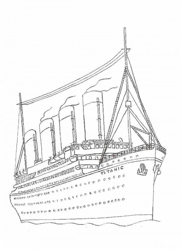 Раскраски Титаник 