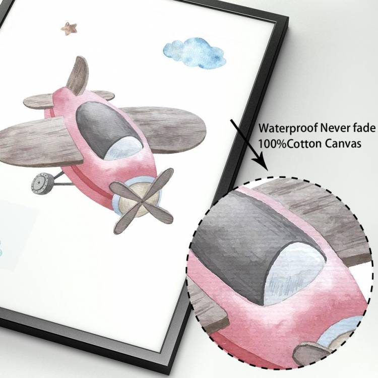 Мультфильм самолет авиатор авиация детская настенная живопись на холсте постеры на скандинавскую тему и принты настенные панно для декора комнаты для маленьких мальчиков