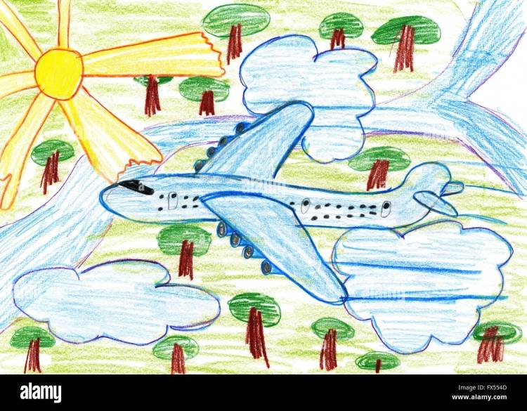 Рисунки ко дню авиации
