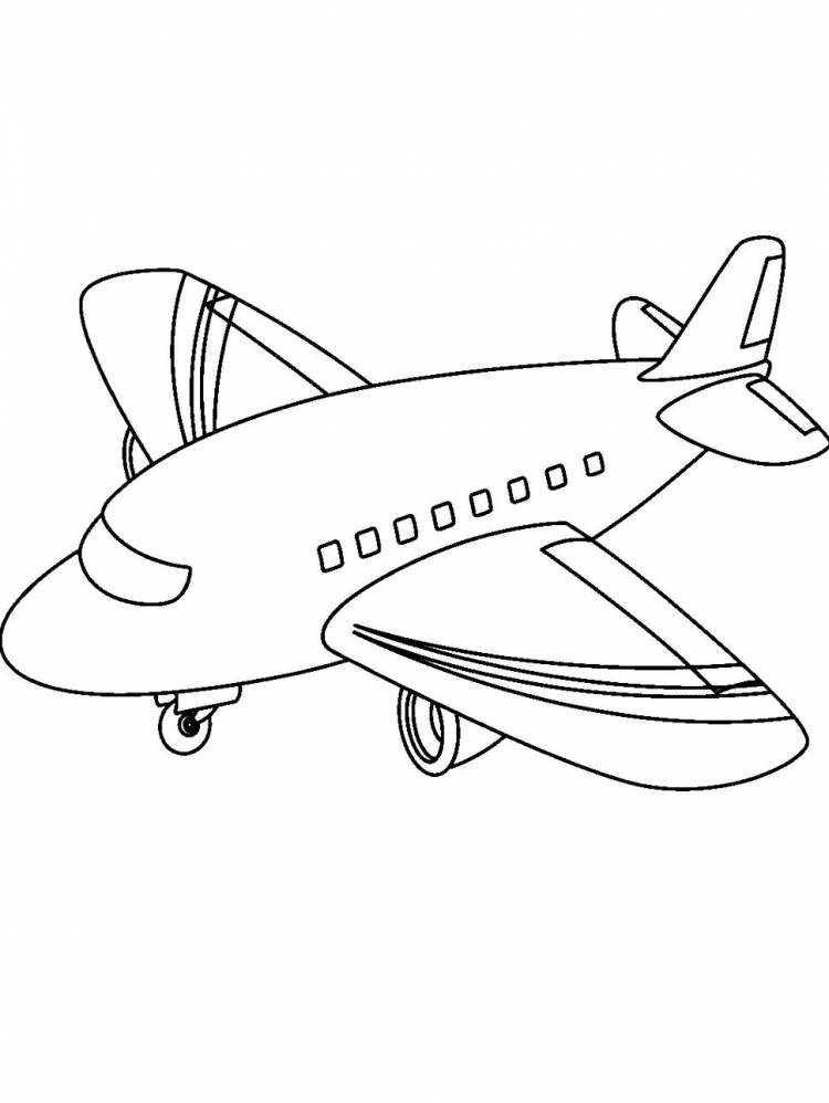 Раскраски Самолеты распечатать бесплатно в формате А
