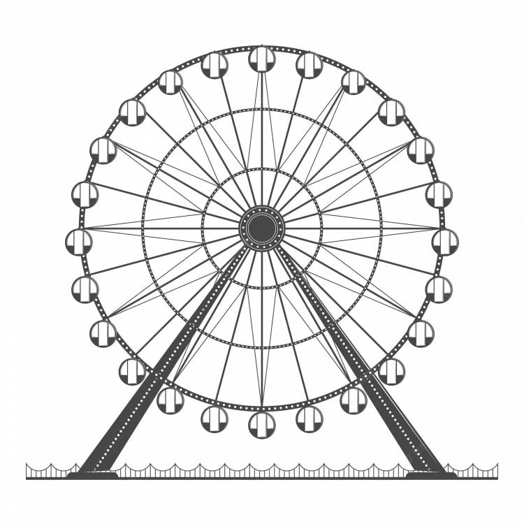 Колесо обозрения эскиз
