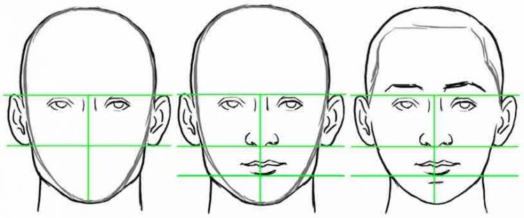 Как нарисовать лицо человека