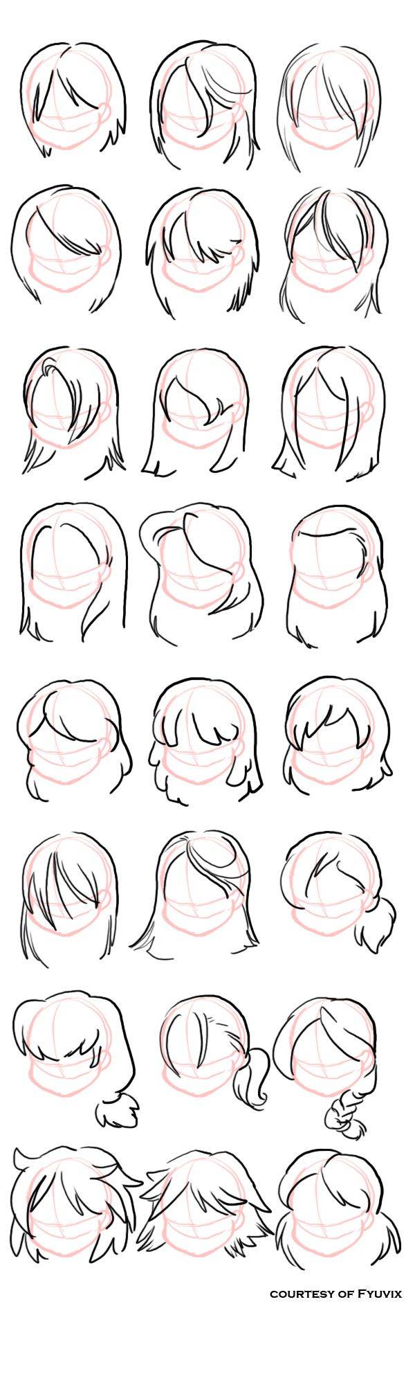 Hairstyles- Straight by Fyuvix on deviantART