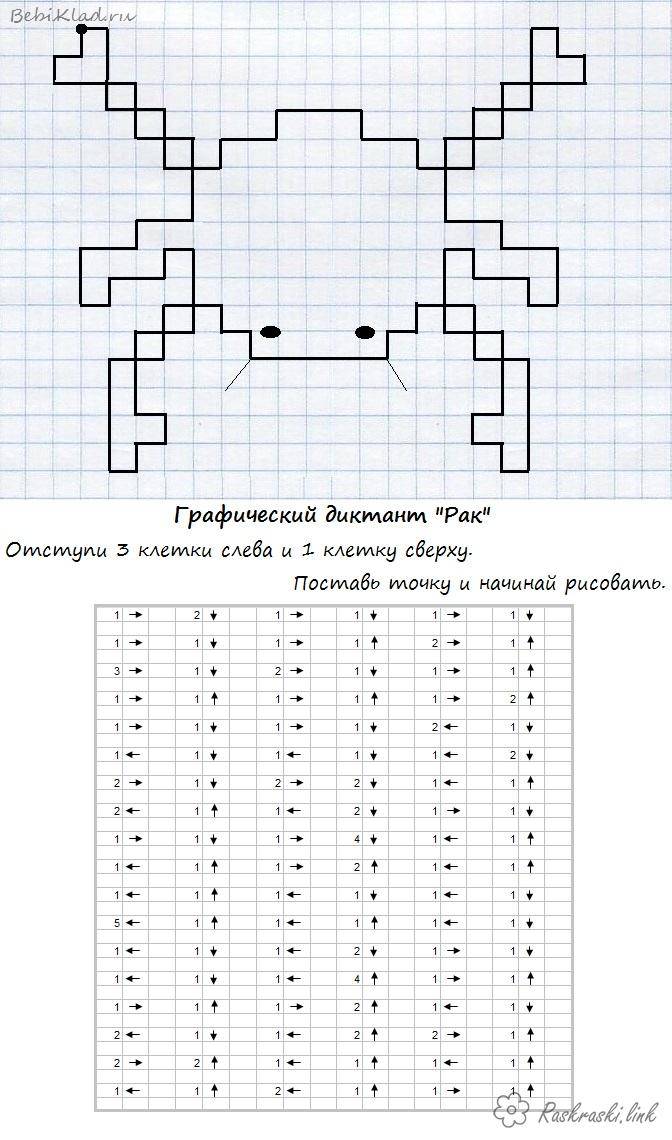 графические диктанты по клеточкам обучающие раскраски по клеточкам