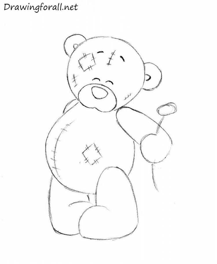 how to draw a teddy bear