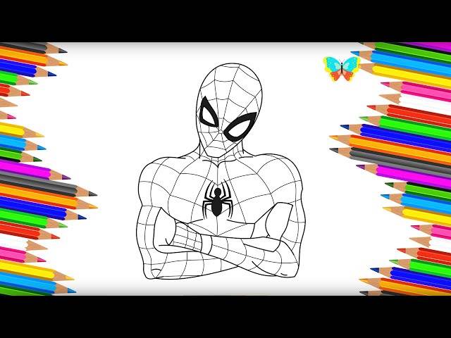 Как нарисовать ЧЕЛОВЕКА ПАУКА из мультика Spider Man