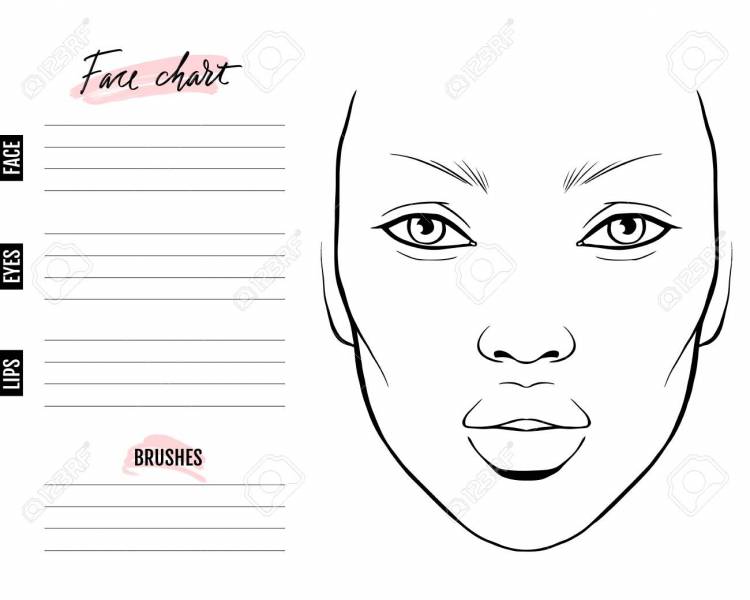 Face Chart Blank