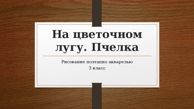 Презентация к уроку ИЗО На цветочном лугу