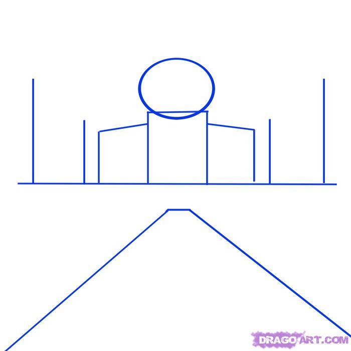 Как нарисовать Тадж-Махал на бумаге карандашом поэтапно