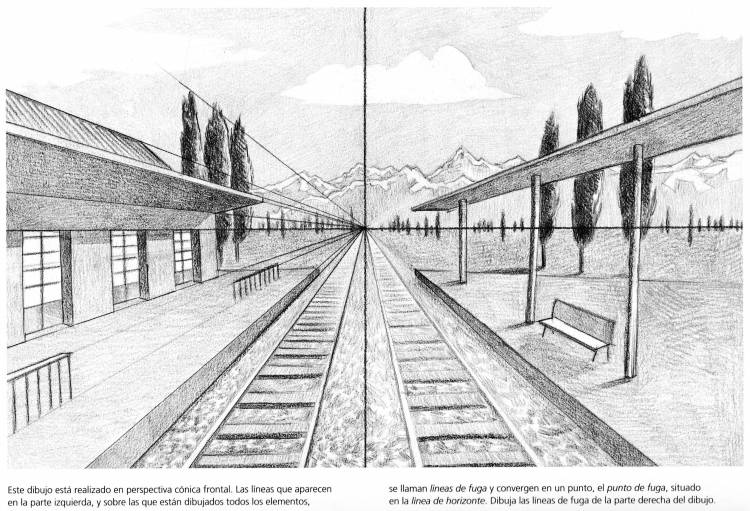 Линейная перспектива в рисунке поэтапное