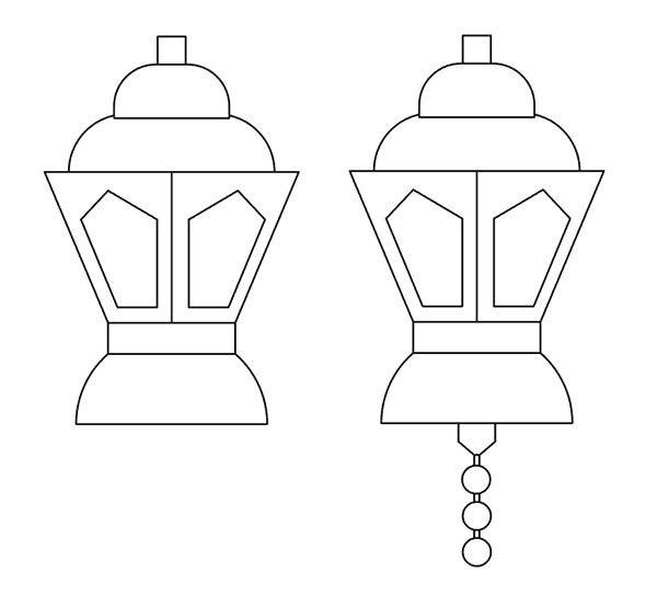 Фонарь рисунок поэтапно 