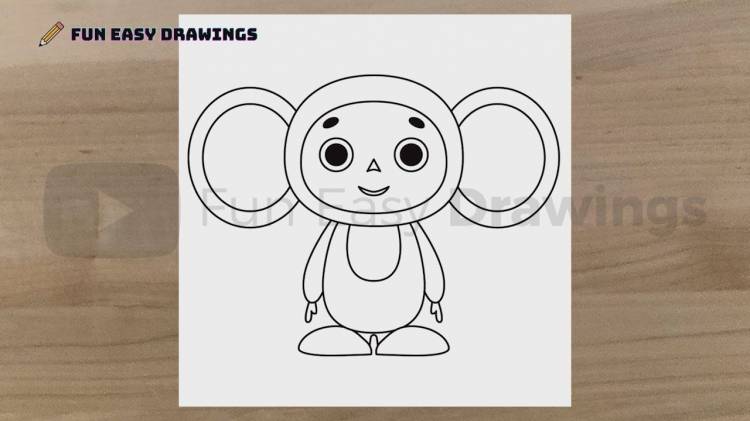 How to Draw Cheburashka Easy