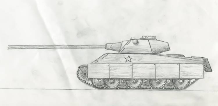 Военная техника поэтапное рисование