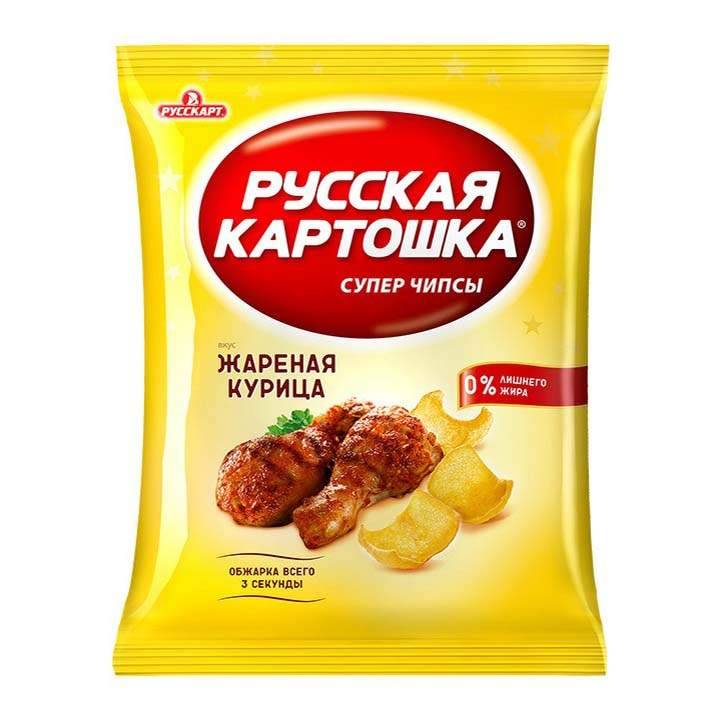 чипсы картофельные Русская Картошка жареная курица