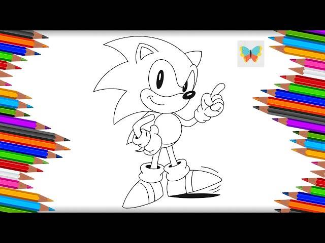 Как нарисовать Соника из мультика Sonic X