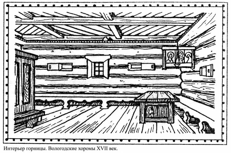 Рисунки убранство русской избы