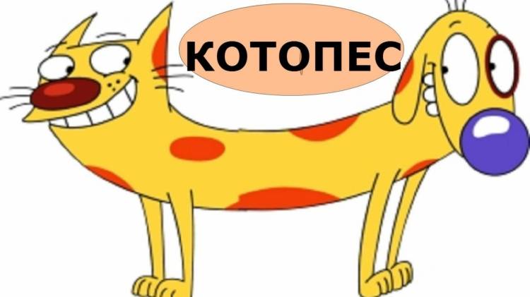 Котопес для срисовки